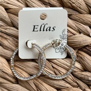 Ella Gold and Silver Hoop Earrings